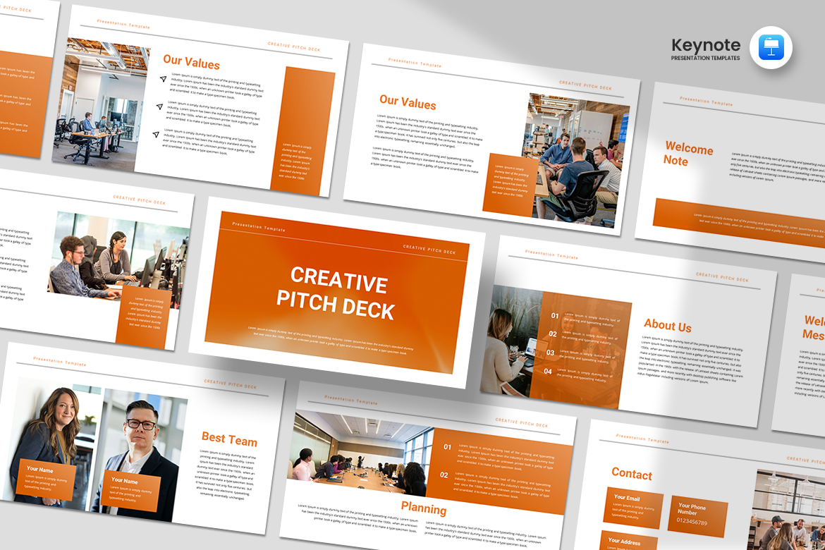 Creative Pitch Deck - Keynote Template