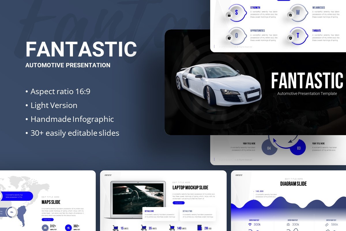 Fantastic Automotive Presentation Template