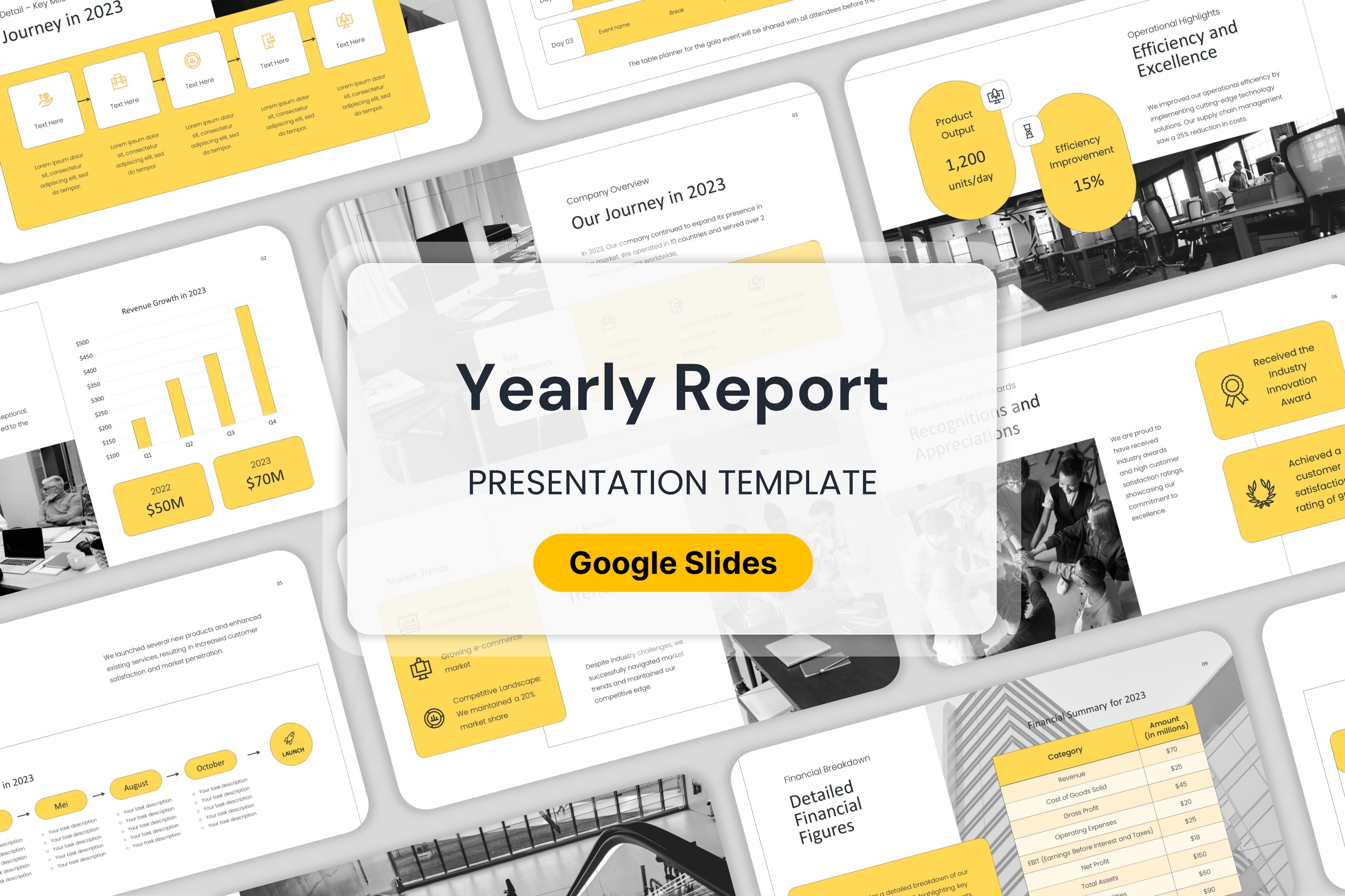 Yearly Report Google Slides Template