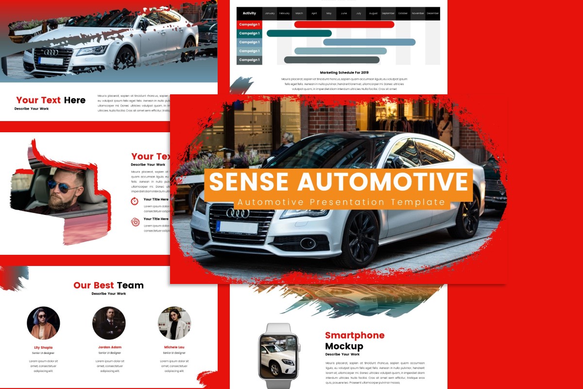 Sense Automotive Presentation Template