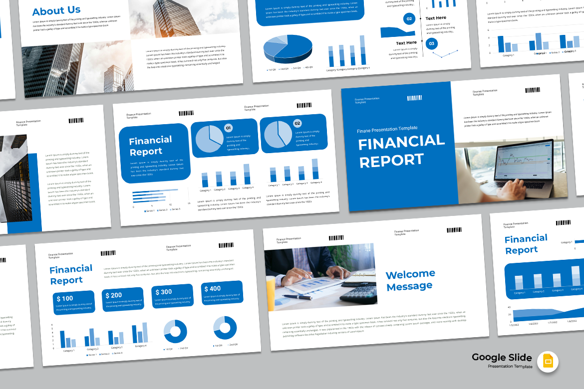 Financial Report Google Slides Template