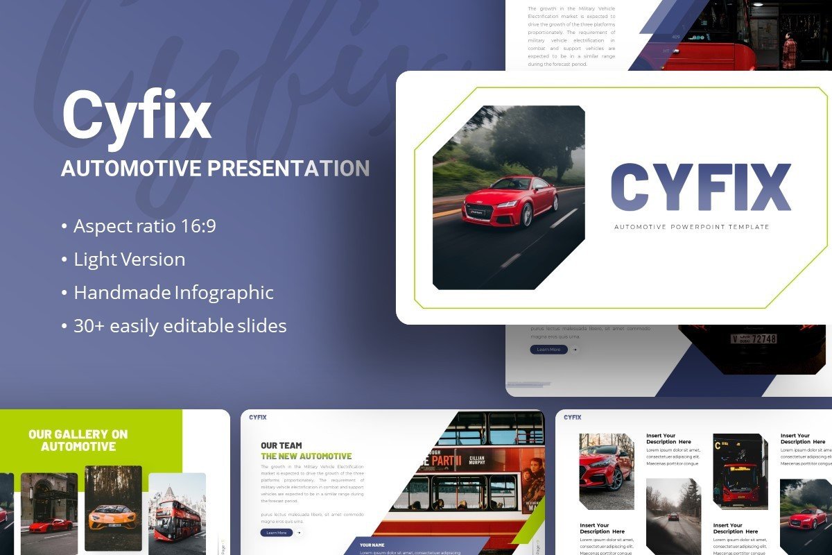Cyfix Automotive Presentation Template