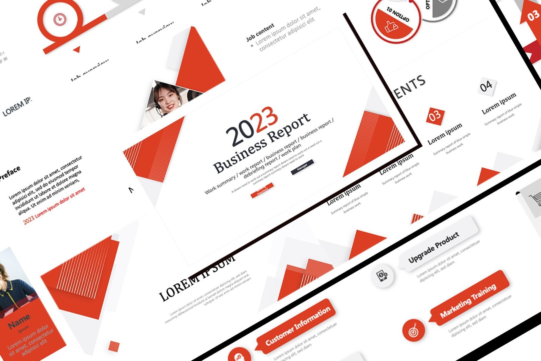 Business Presentation Template for Modern Reports