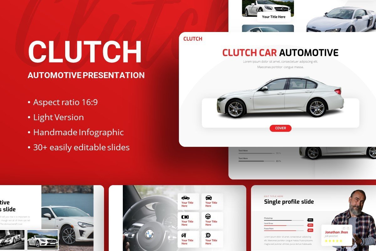 Clutch Automotive Presentation Template