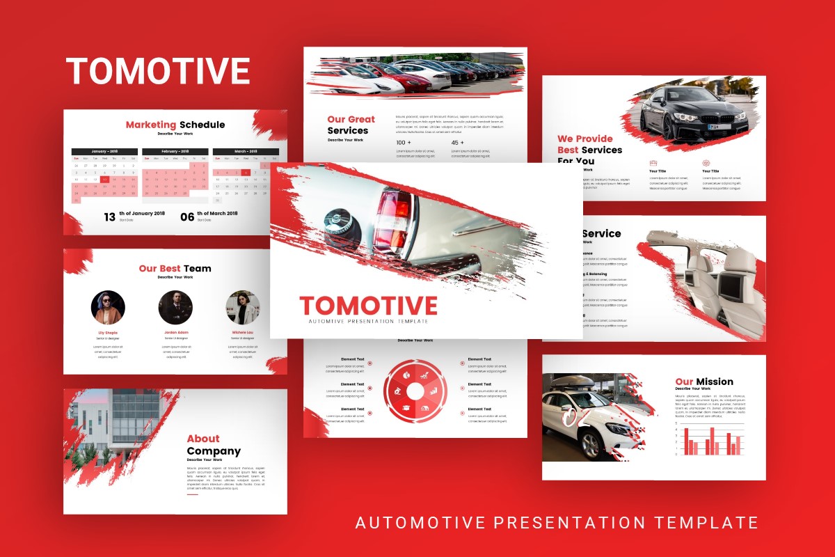Tomotive Automotive Presentation Template