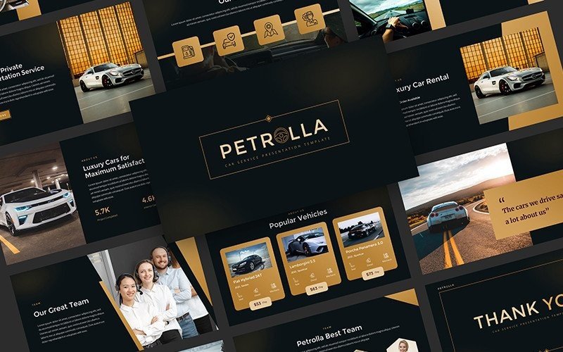 Petrolla - Car Service Google Slides Template