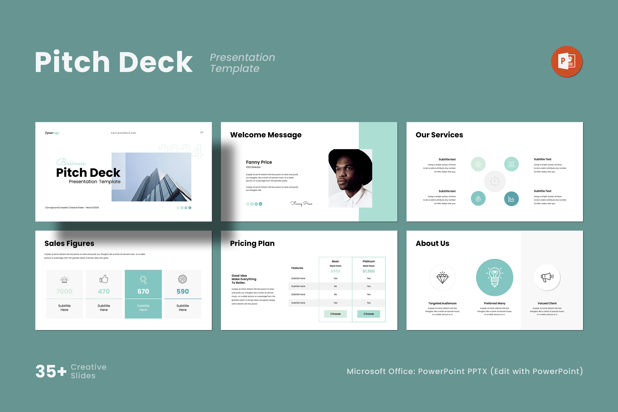 Pitch Deck Presentation Template