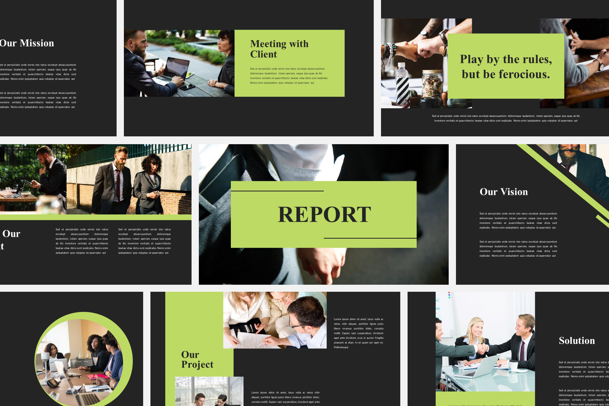 Business Report PowerPoint Templates