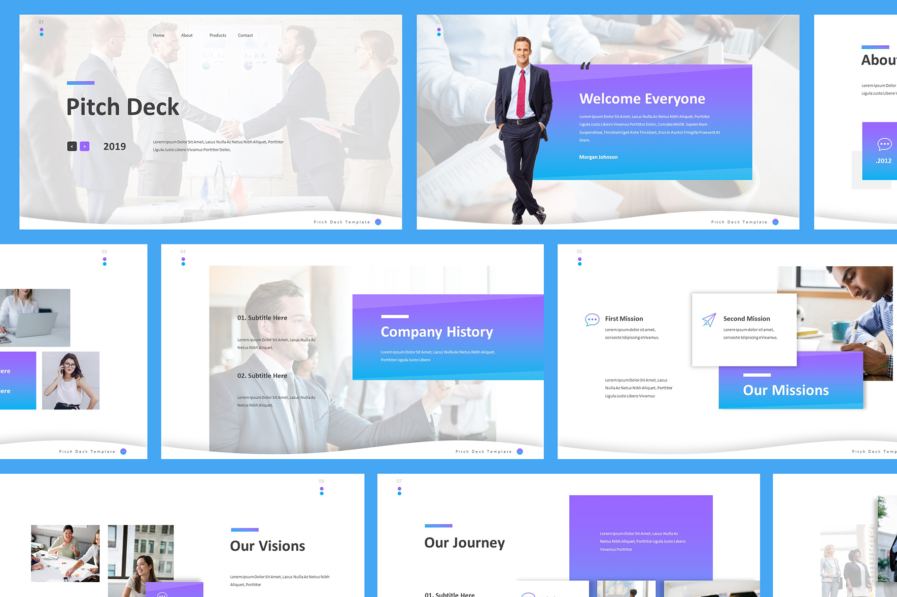 Minimalist Modern Pitch Deck PowerPoint Template