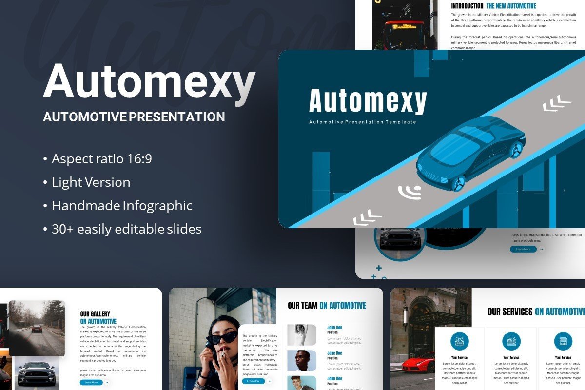 Automexy Automotive Google Slides Template