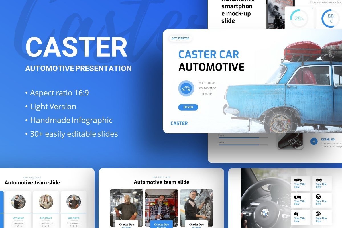 Caster Automotive Presentation Template