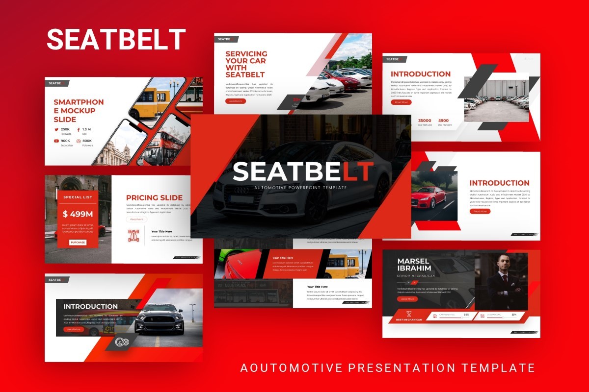 Seatbelt Automotive Presentation Template