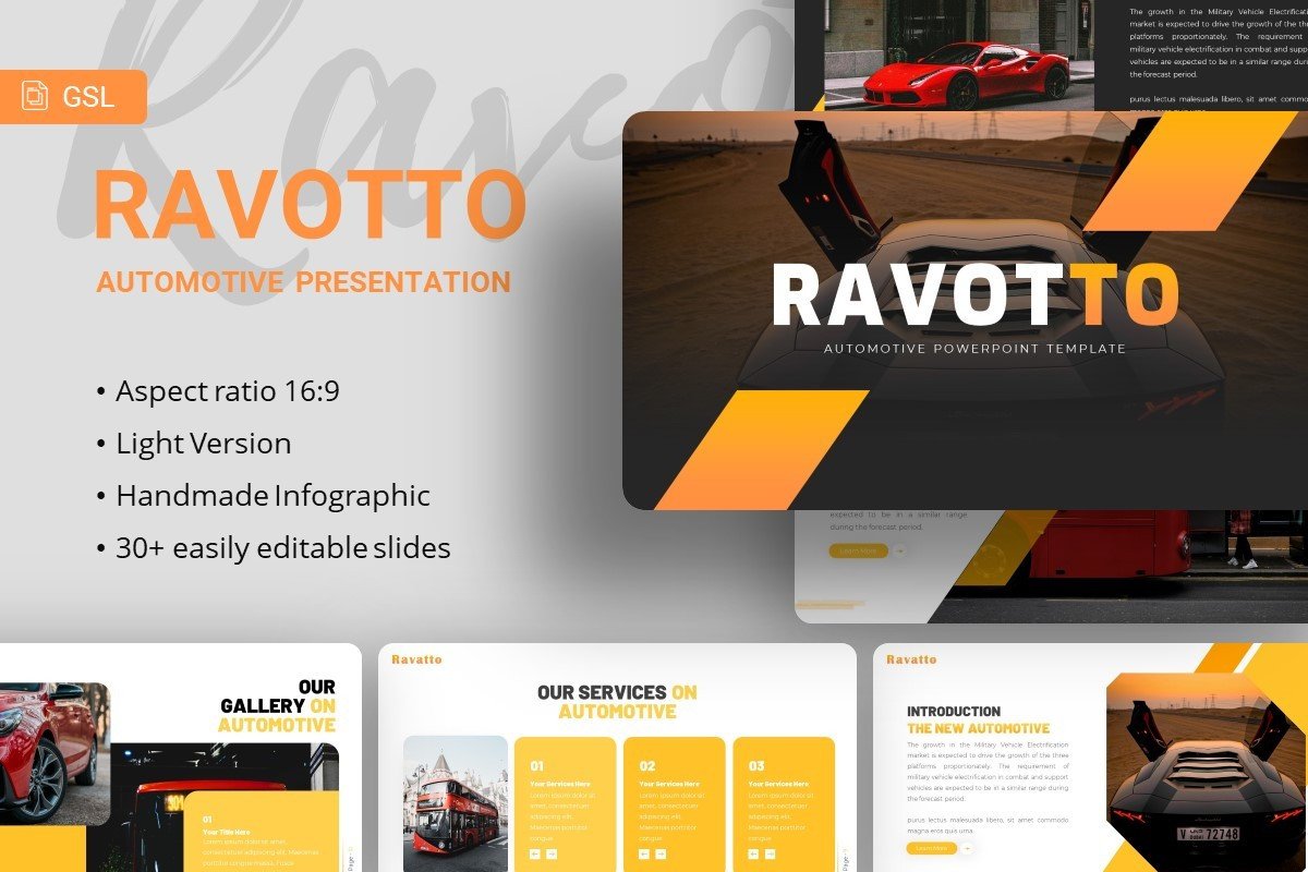 Ravotto Automotive Google Slides Template
