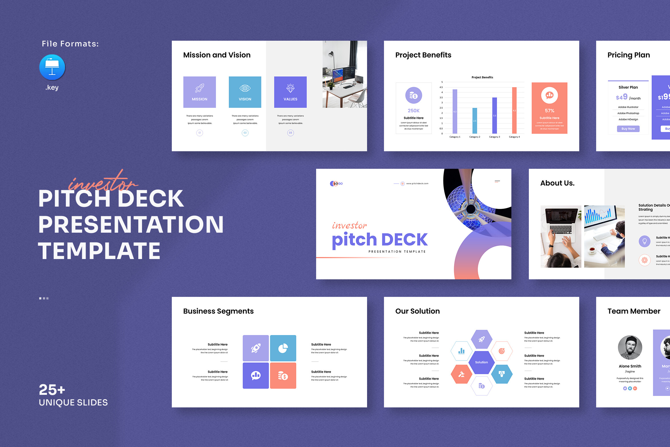 Investor Pitch Deck Presentation Template